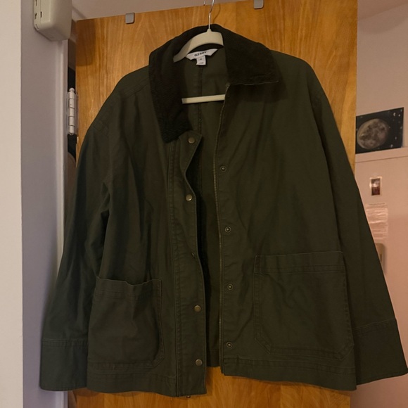 Old Navy, Canvas Barn Jacket, Heritage Green Women's Jacket - Picture 2 of 3